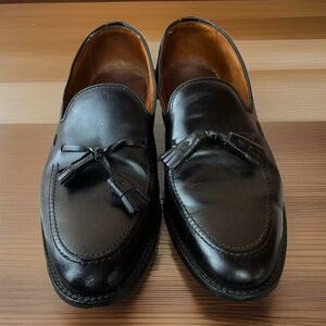 Allen Edmonds Mens Grayson Black Leather Tassled Dress Shoes Size 10D Vintage